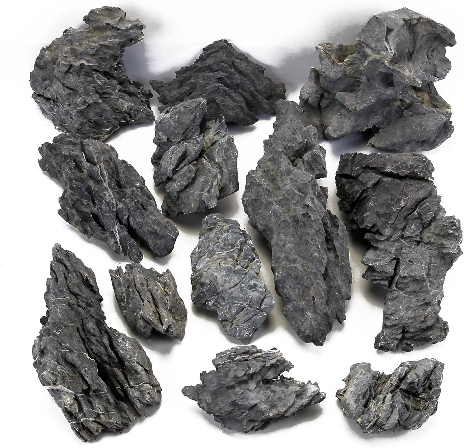 KINGRUI - Rocas de acuario Seiryu, piedra de dragón, adecuadas para modelos de paisajismo de acuarios y decoración de peceras, recintos de reptiles