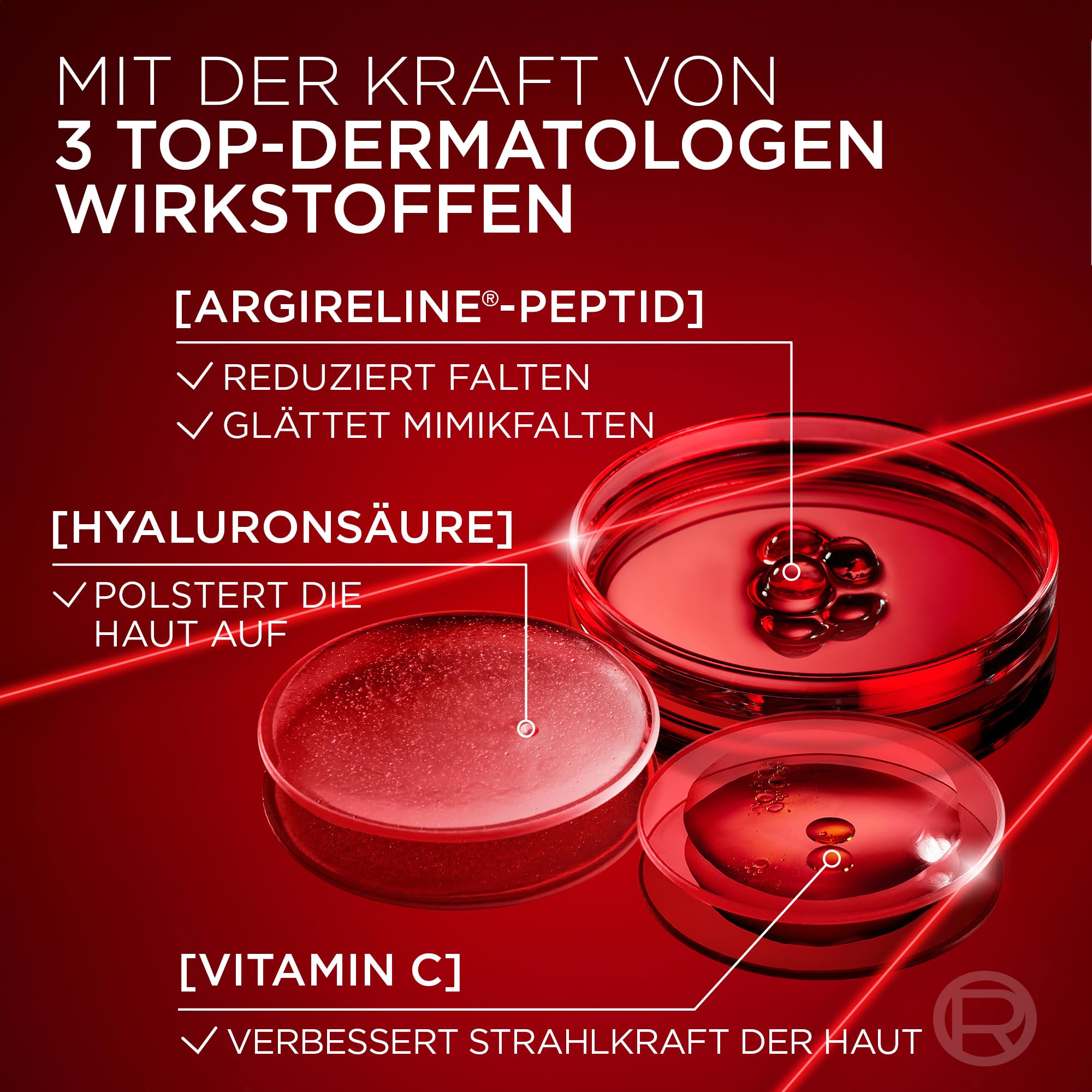 L'Oréal Paris Dreifach-Power Anti-Aging Set, Serum 30 ml und Tagescreme 50 ml, mit 3-fach Wirkung, gegen Falten, mit Pro-Retinol, Hyaluron und Vitamin C, Revitalift Laser, Amazon Exklusiv