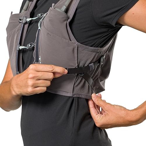 Miniatura 9 de Nathan Chaleco de hidratación para mujer, malla ligera, transpirable, frascos de 2 x 14 onzas, vejiga de 2 litros, chaleco reflectante, brisa