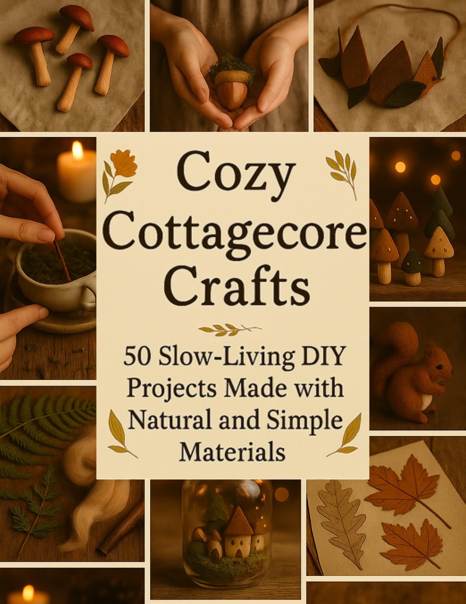 Cozy Cottagecore Crafts: 50 Slow-Living DIY Projects Made with Natural and Simple Materials (DIY Crafts Book 1)