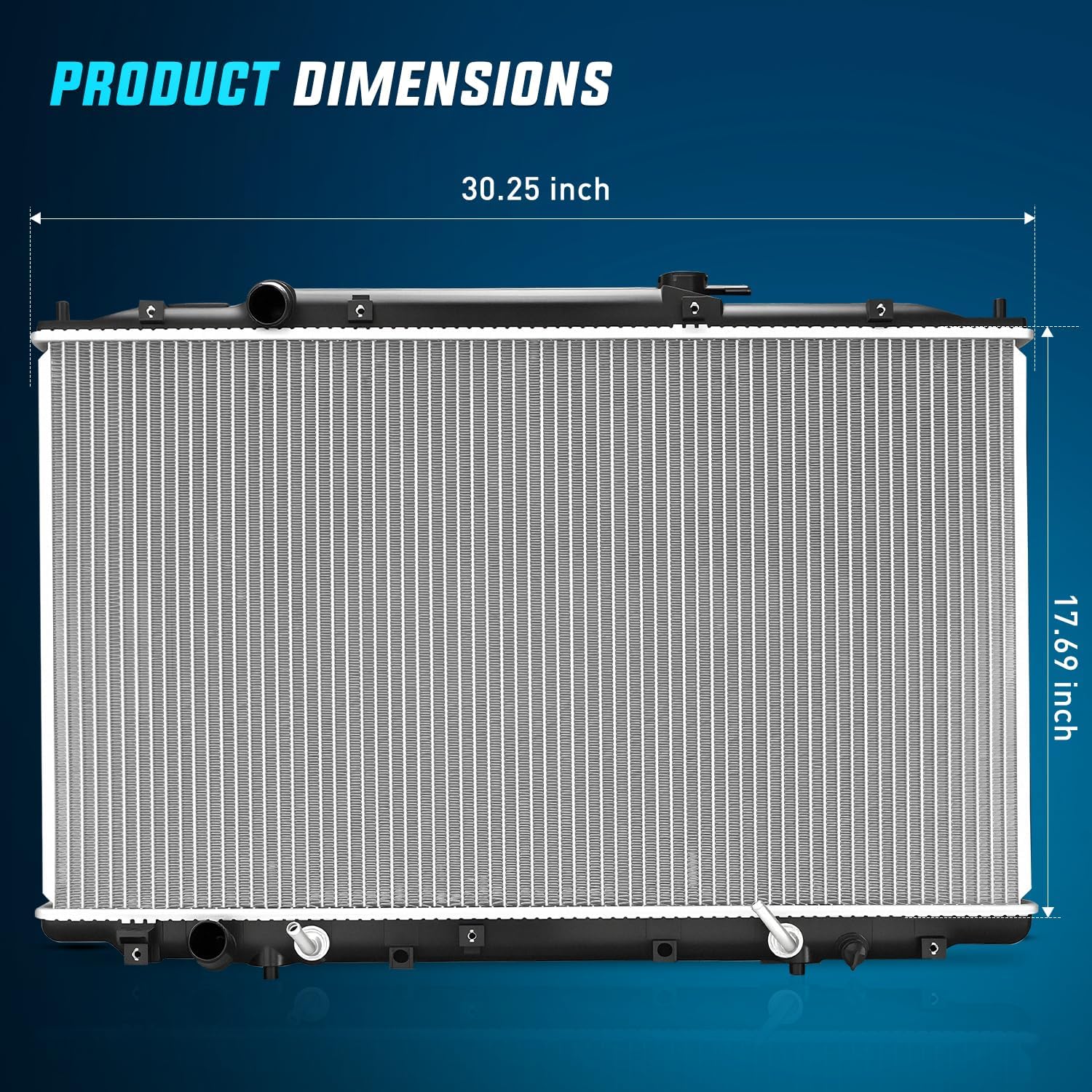 Nilight Radiator for Honda Odyssey V6 3.5L 2005 2006 2007 2008 2009 2010 Automatic Transmission, Engine Coolant Radiator Assembly with Transmission Oil Cooler
