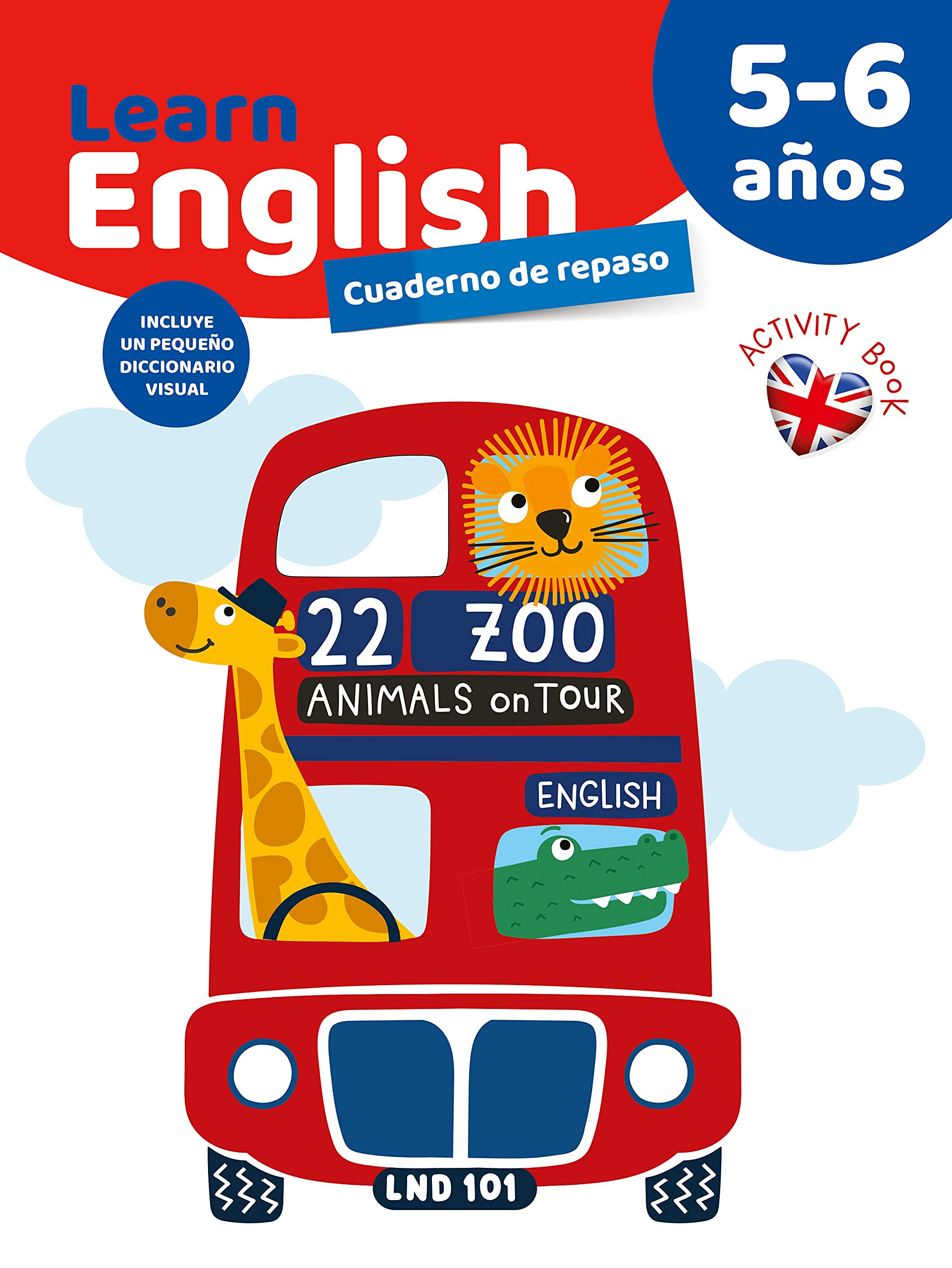 Learn English cuaderno de repaso 5/6 años.