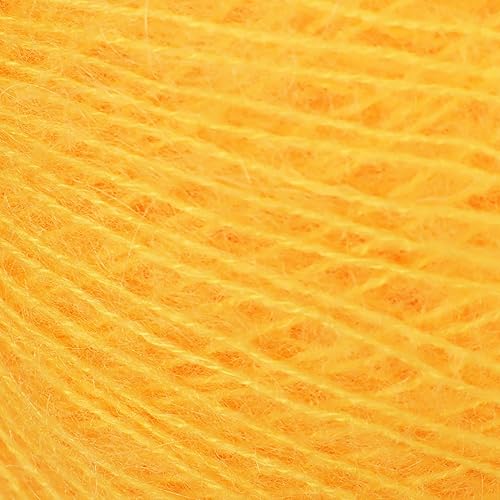 Vista 132 de JubileeYarn Mohair Elixir Yarn - 50 g/madeja Lana mezcla para bebé - Mimosa - 2 madejas 04 Mimosa