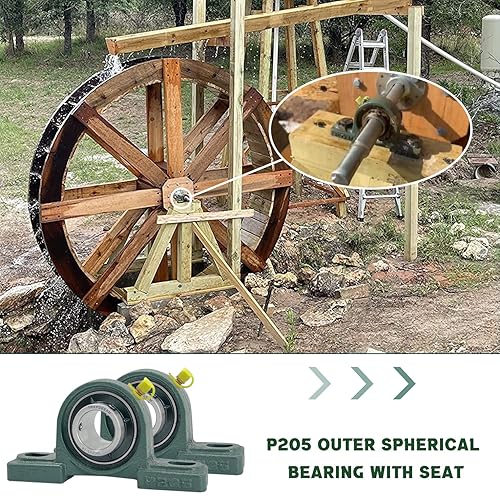 Miniatura 4 de 4 unidades UCP205-16 Cojinetes de bloque de almohada de 1 pulgada de eje de hierro fundido p205 rodamientos con 1 pulgada de diámetro montado bloque