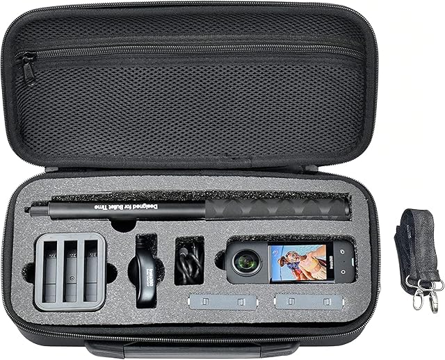 Fotoleey Futerał do insta360 One X3 i One X2, Czarny, etui na kamerę