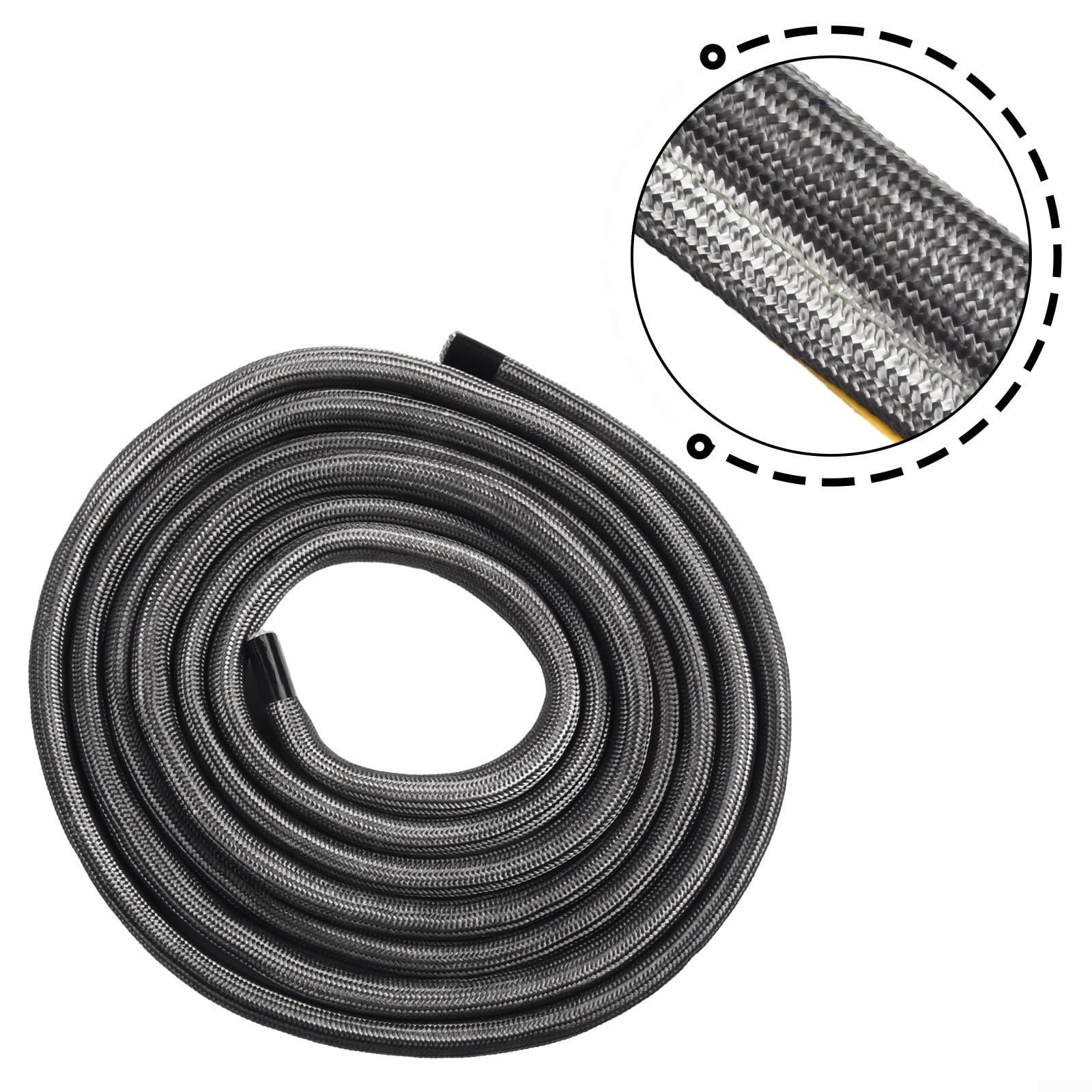 Corda piatta per stufa, guarnizione per porta della stufa, stufa a legna, forno, colla nera, fino a 550 °C, filato di vetro (3 metri)