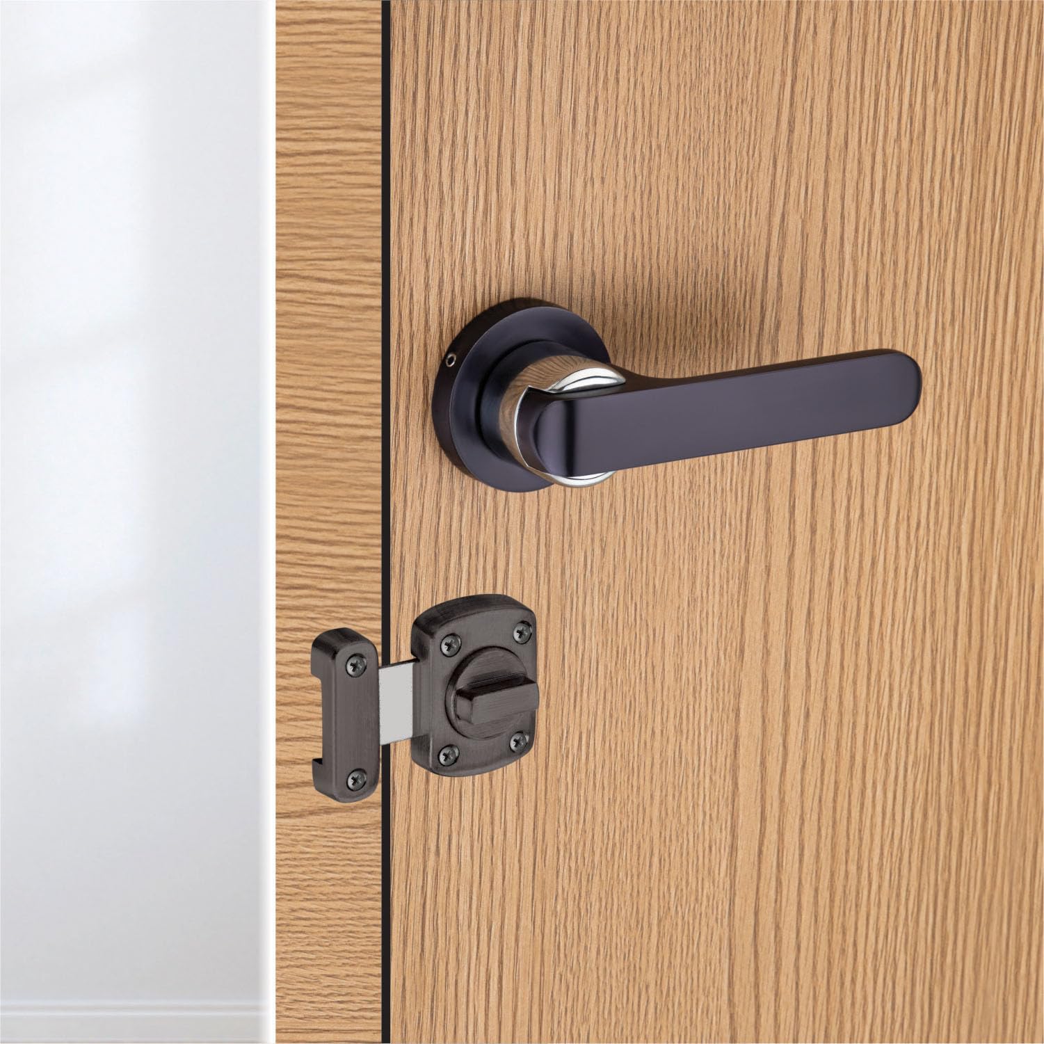 Sardar Nester Black Finish Door Lock for Main Door/Mortise Door Lock Set/3 Brass Keys/Bedroom Door Lock/Handle Lock for Home/Office/Hotel (with Rotary Latch) (B0C96NR6KD) Amazon Price History, Amazon Price Tracker