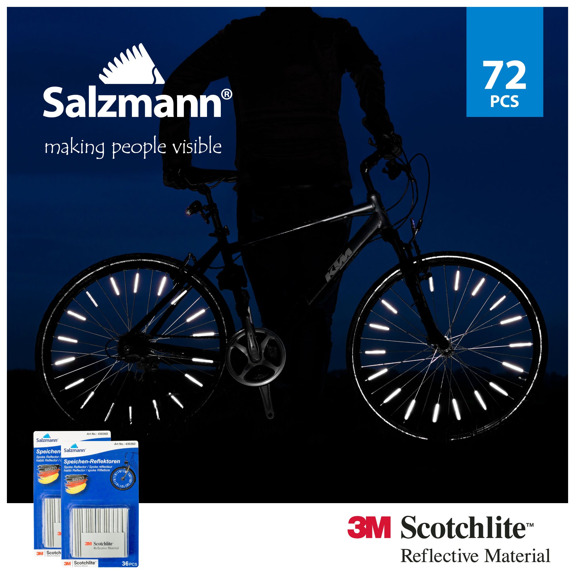 Luci E Riflettori Per Bicicletta QUARKZMAN 2pz Filiere A Filettare