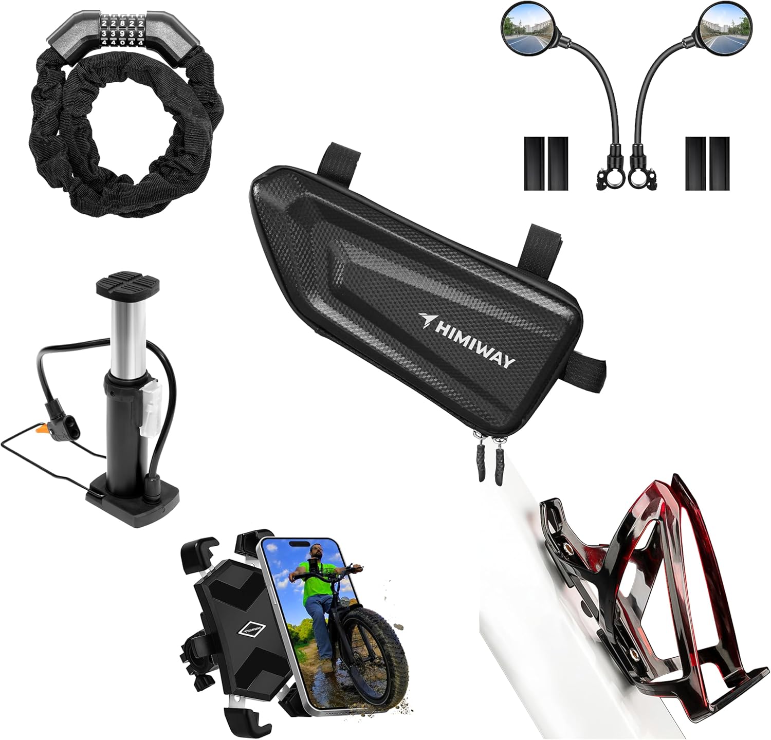 HIMIWAY 6 Pack Bike Accessories, Bicycle Accessories Kit