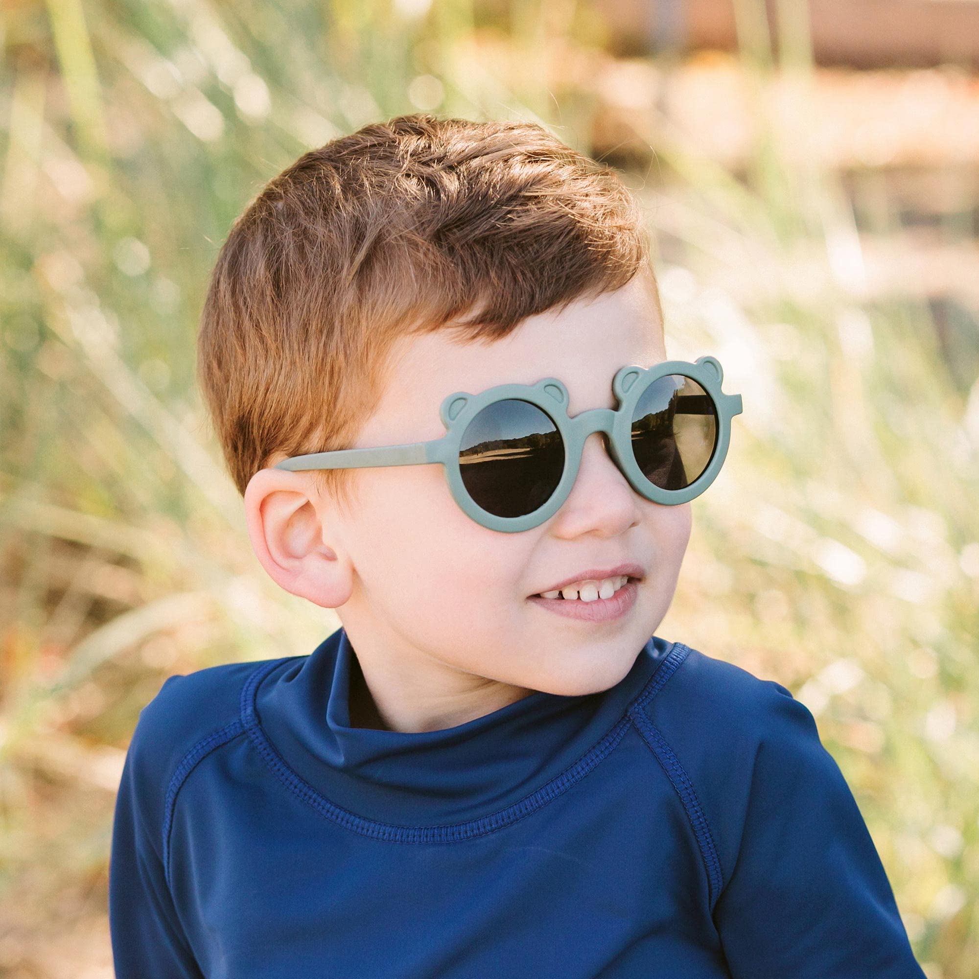 Jan & Jul Lunettes de soleil polarisées UV-400 flexibles pour bébés, tout-petits et enfants avec sangle pour filles et garçons