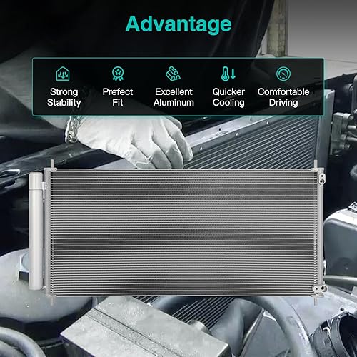 Miniatura 4 de SCITOO Condensador 4503 Condensador de aire acondicionado CA compatible para 2015-2020 para Acura TLX 2.4L 2015-2020 para Acura TLX 3.5L