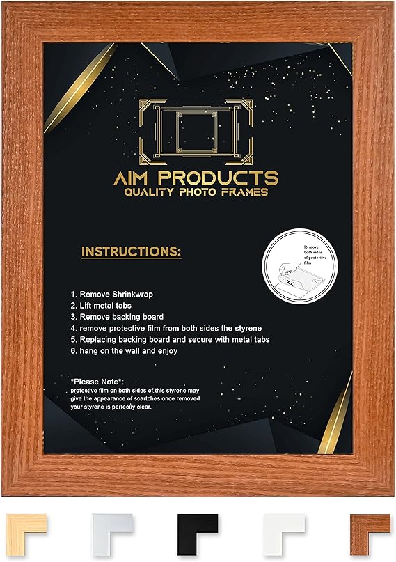 A.I.M 50cm x 70cm Poster Frame Picture Frame Black/White/Oak Photo