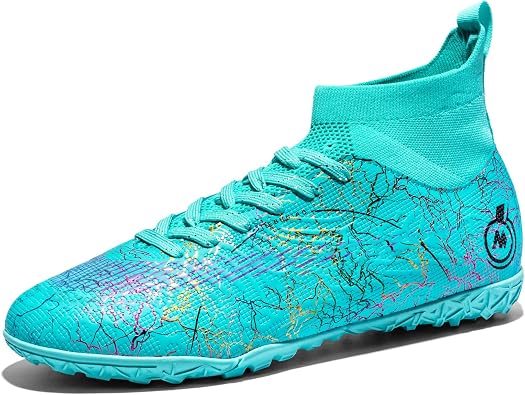 Mens Womens Soccer Cleats Youth Soccer Shoes Football Shoes High-Top Football Cleats Outdoor/Indoor Athletic Shoes Sneakers
