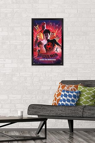 Miniatura 2 de Trends International Marvel Spider-Man Across The Spider-Verse - Póster estático de pared de una hoja, 14.725 x 22.375 pulgadas, versión enmarcada