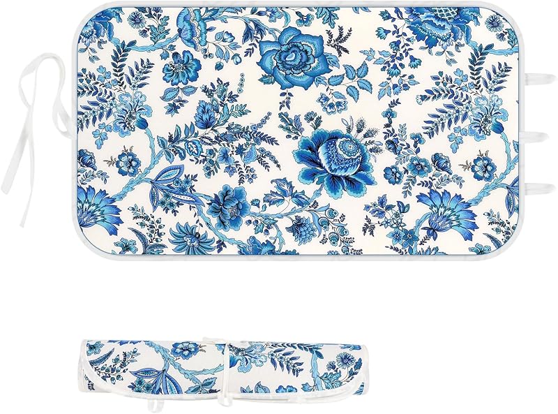 Ironing Mat Iron Anywhere Portable Ironing Pad with 3mm Padding for Steam Pressing on Tabletop or Bed - Heat Resistant, Portable, Quilting & Travel Blanket Ironing Board Alternative Cover