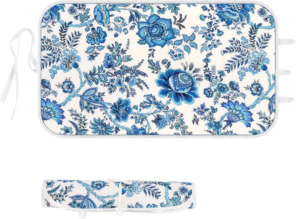 Ironing Mat Iron Anywhere Portable Ironing Pad with 3mm Padding for Steam Pressing on Tabletop or Bed - Heat Resistant, Portable, 