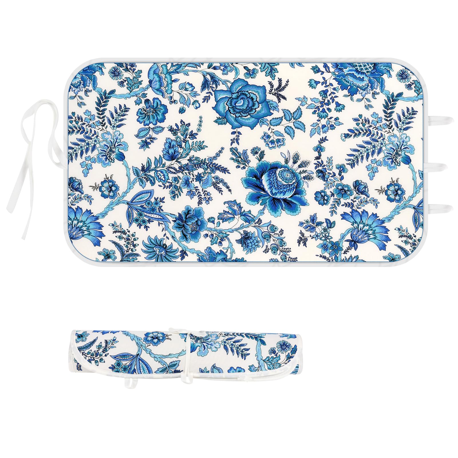 Memeaty Ironing Mat Iron Anywhere Portable Ironing Pad with 3mm Padding for Steam Pressing on Tabletop or Bed - Heat Resistant, Portable, Quilting & Travel Blanket Ironing Board Alternative Cover