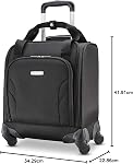 Samsonite Spinner Underseater (13.3"), Model Number - 112934-1041, Black