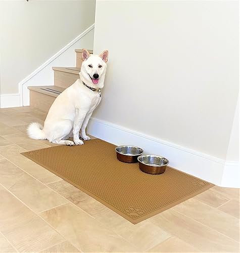 Miniatura 2 de Tapete antideslizante ultra grande impermeable para alimentación de mascotas y cuenco de alimentos, mantiene el lugar de comedor de tu perro o gato