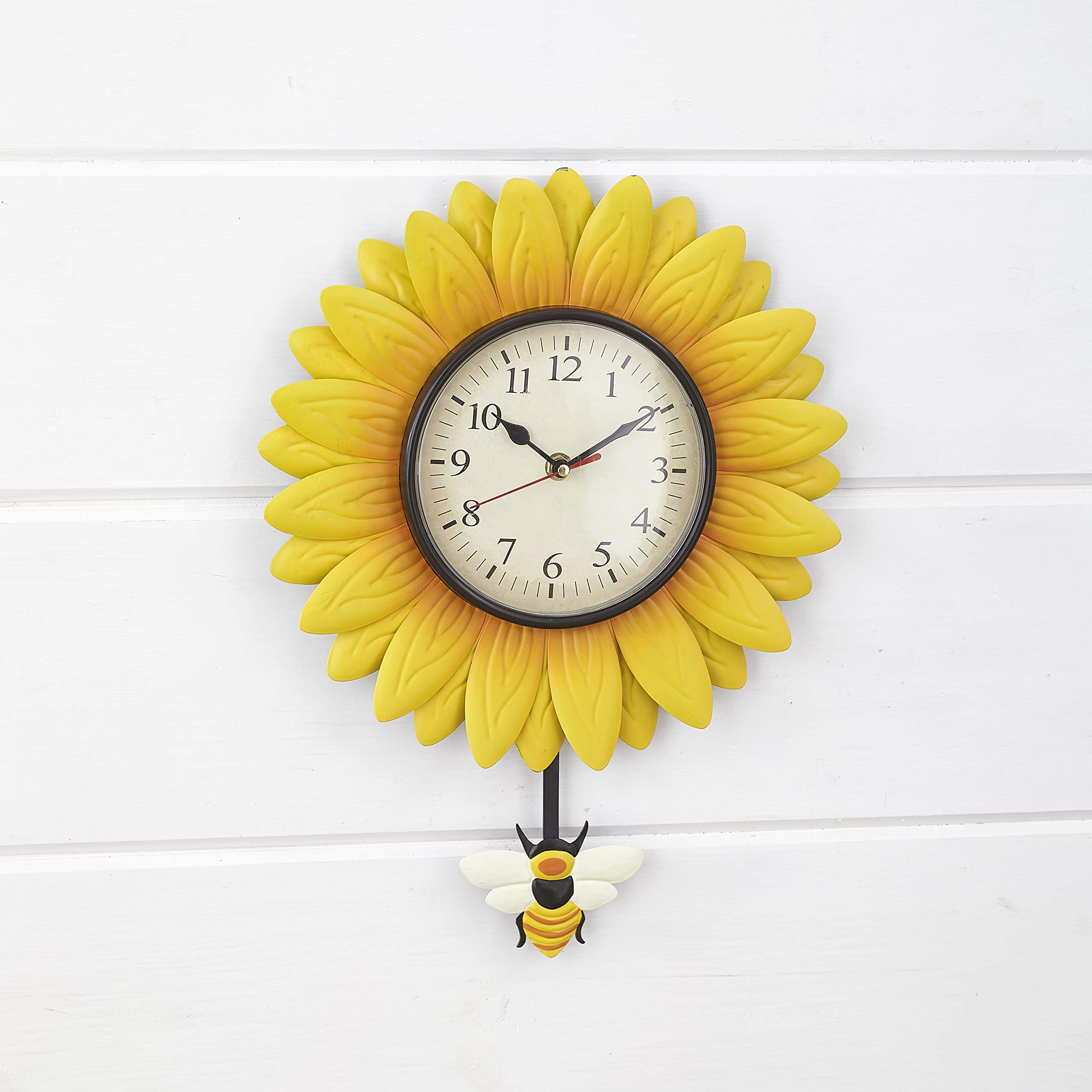 Amazon.com: Wall Hanging Flower Clock with Analog Number Face Amazon.com: Wall Hanging Flower Clock with Analog Number Face