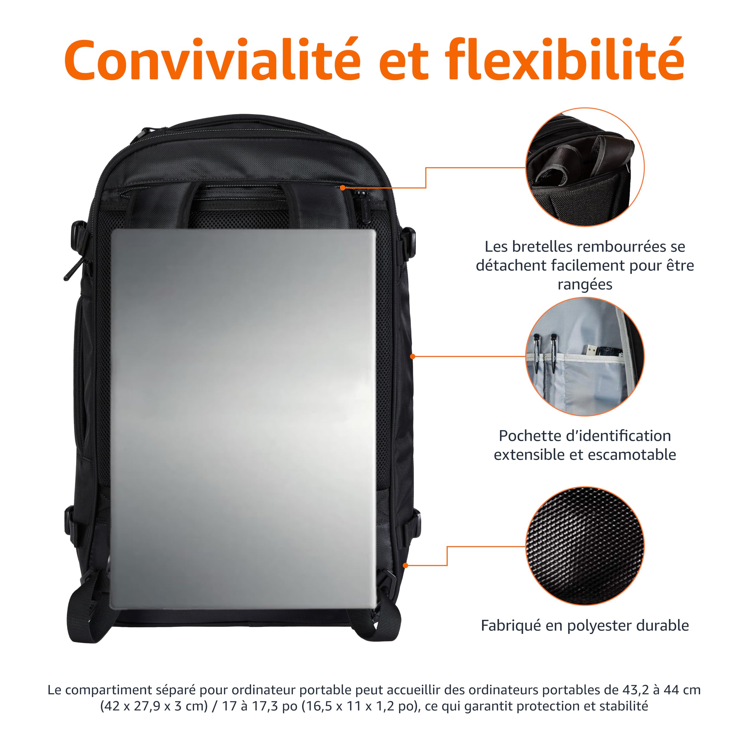 Amazon Basics Sac à dos cabine