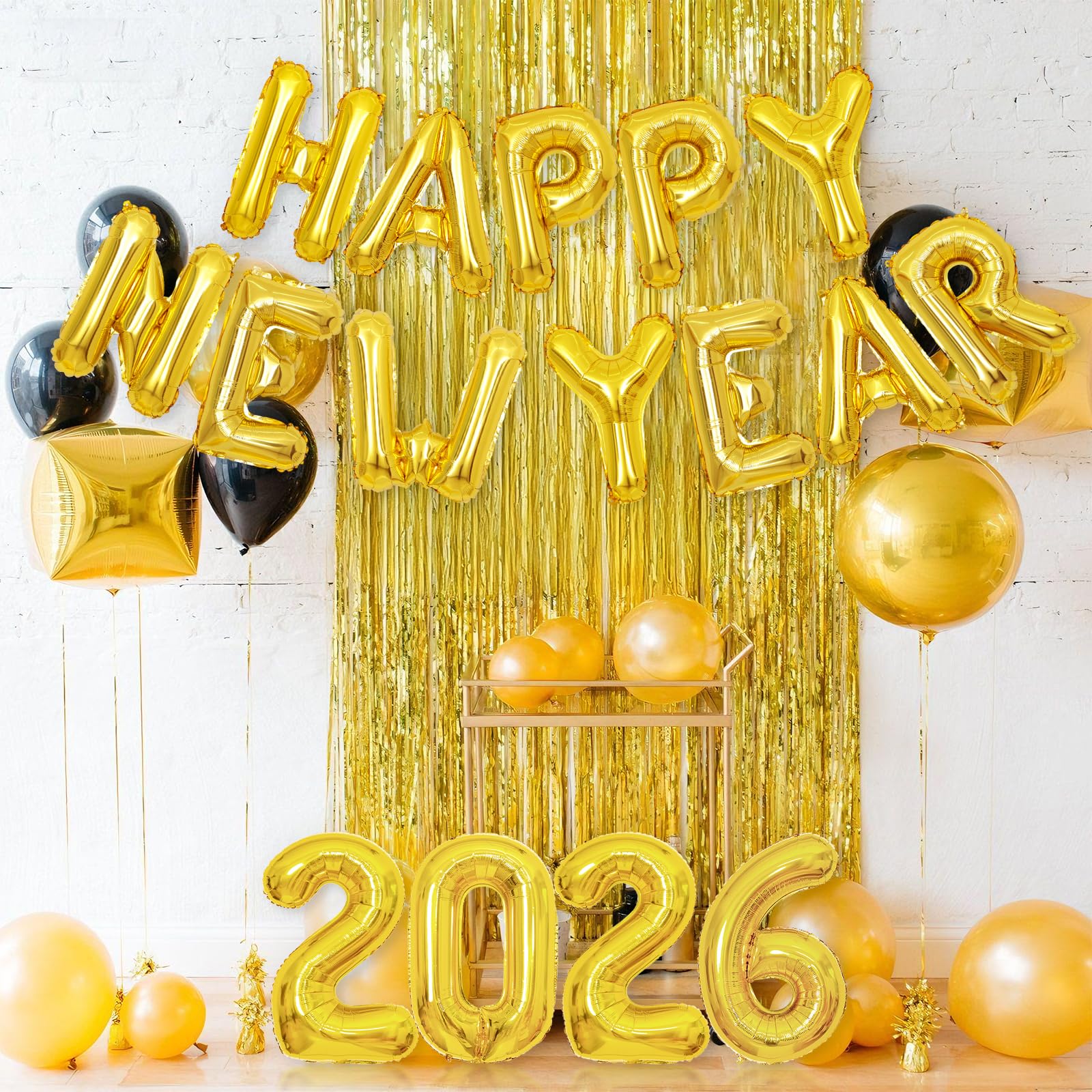 Amazon | BTZO 数字 バルーン 風船 2026 HAPPY NEW YEAR 飾り付け