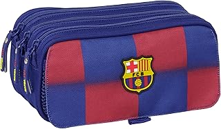 SAFTA F.C. Barcelona 1ª EQUIPACIÓN 25/26 - Portatodo Triple Big, Estuche Infantil, Estuche Niño, Ideal para Niños en Edad Escolar, Cómodo y Versátil, Calidad y Resistencia, 21.5x8x10 cm
