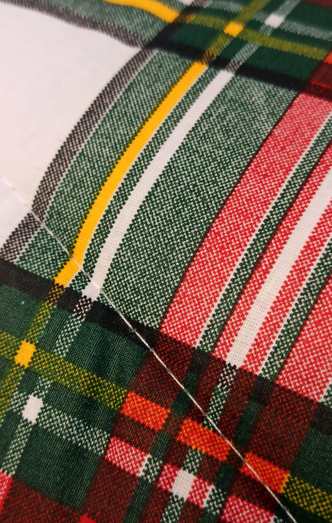 Ciondolo Sposa Giarrettiera Bianca Nastro Scozzese Verde Rosso - Foto 5