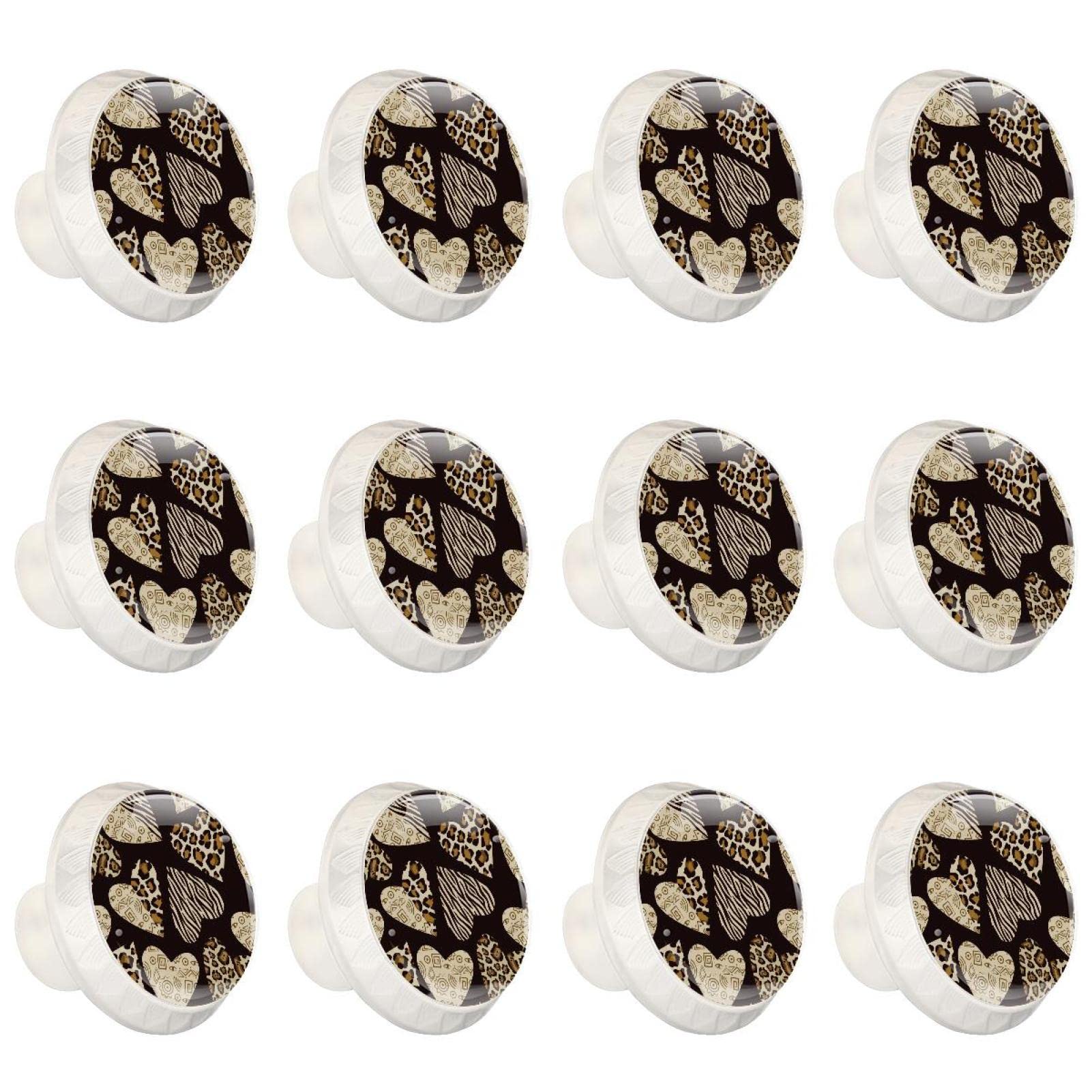 Boutons de tiroir imprimé léopard zèbre pour relooker votre commode de chambre