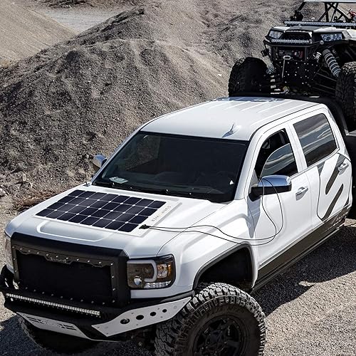 Miniatura 7 de ExpertPower Panel solar flexible de 100 W  Módulo de alta eficiencia con células solares monocristalinas Maxeon para aplicaciones de carga de RV,