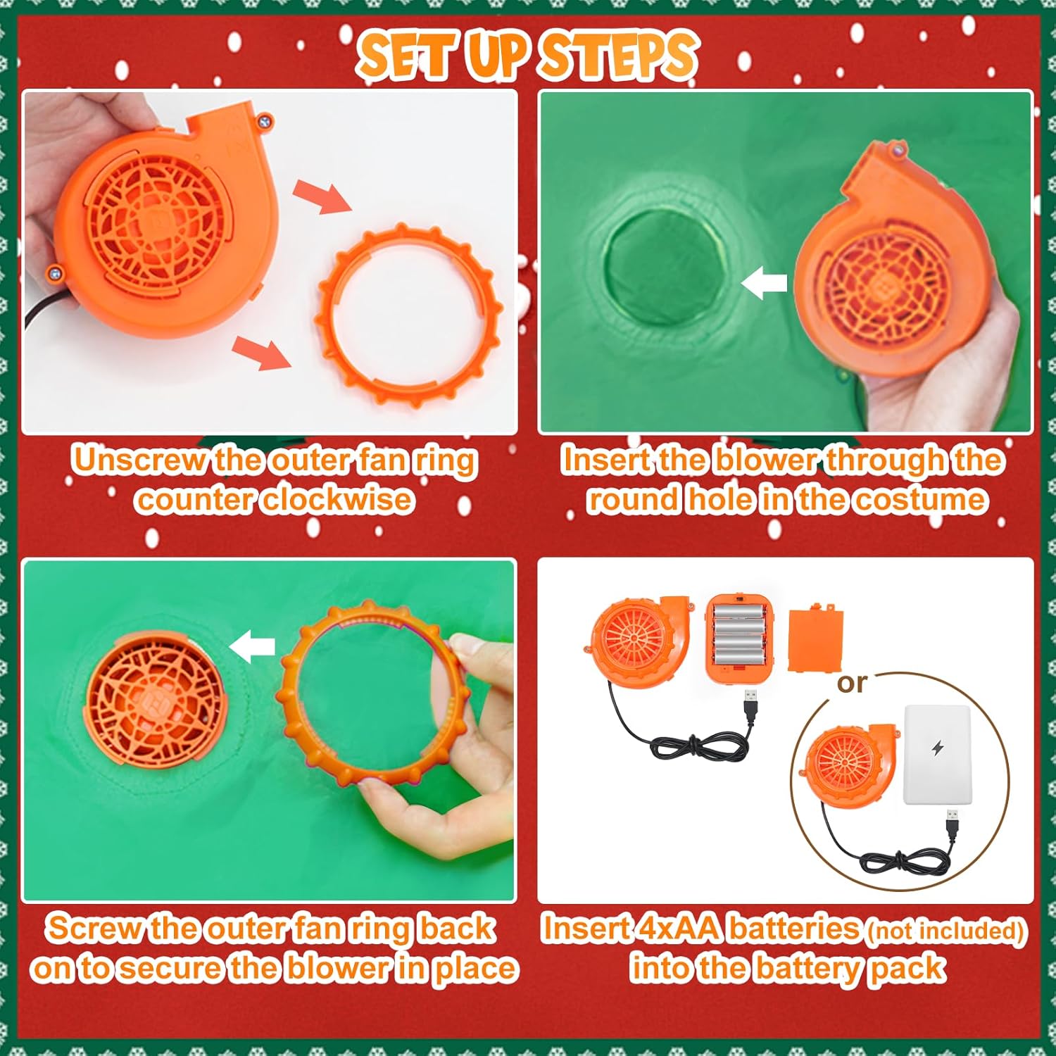 Christmas Elf Inflatable Costumes for Adults Funny Blow up Outfit Suit Xmas Halloween Holiday Party Cosplay - Image 5