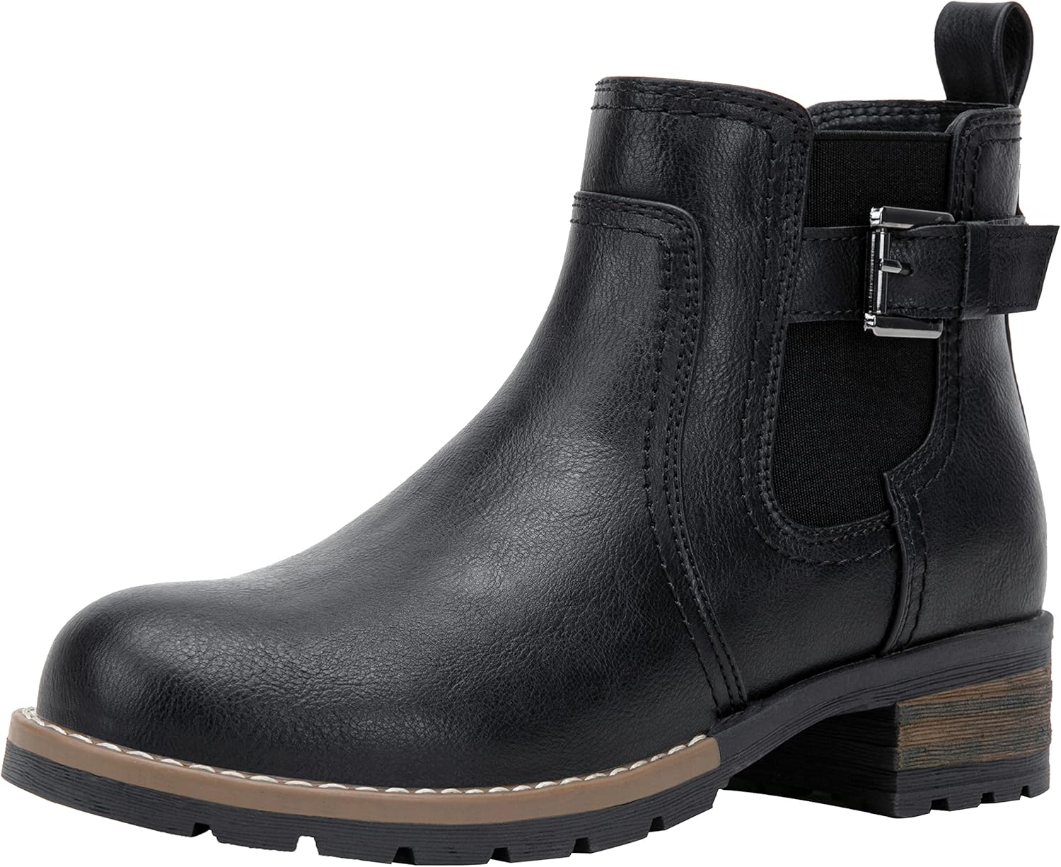 JEOSSY Women's 9006 Ankle Boots Short Chelsea Booties for Women Low Heel with Zip