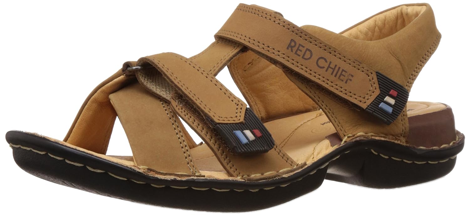 Buy Redchief Men's Rust Leather Sandals and Floaters 6 UK (RC0275 022