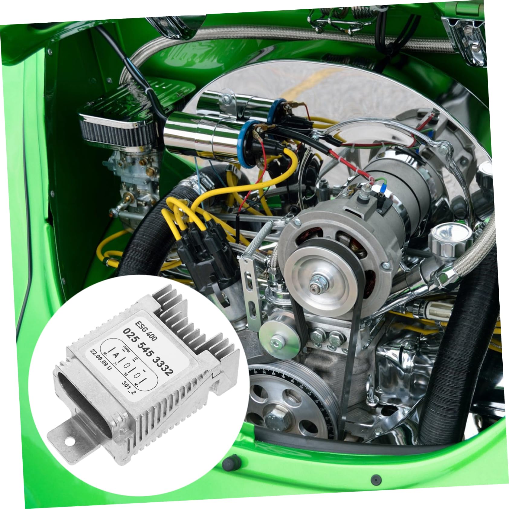 Resistenza Motore Ventilatore Auto Compatibile con Modulo Controllo Ventola Raffreddamento Radiatore Motore Ventilatore Sostituzione Resistenza