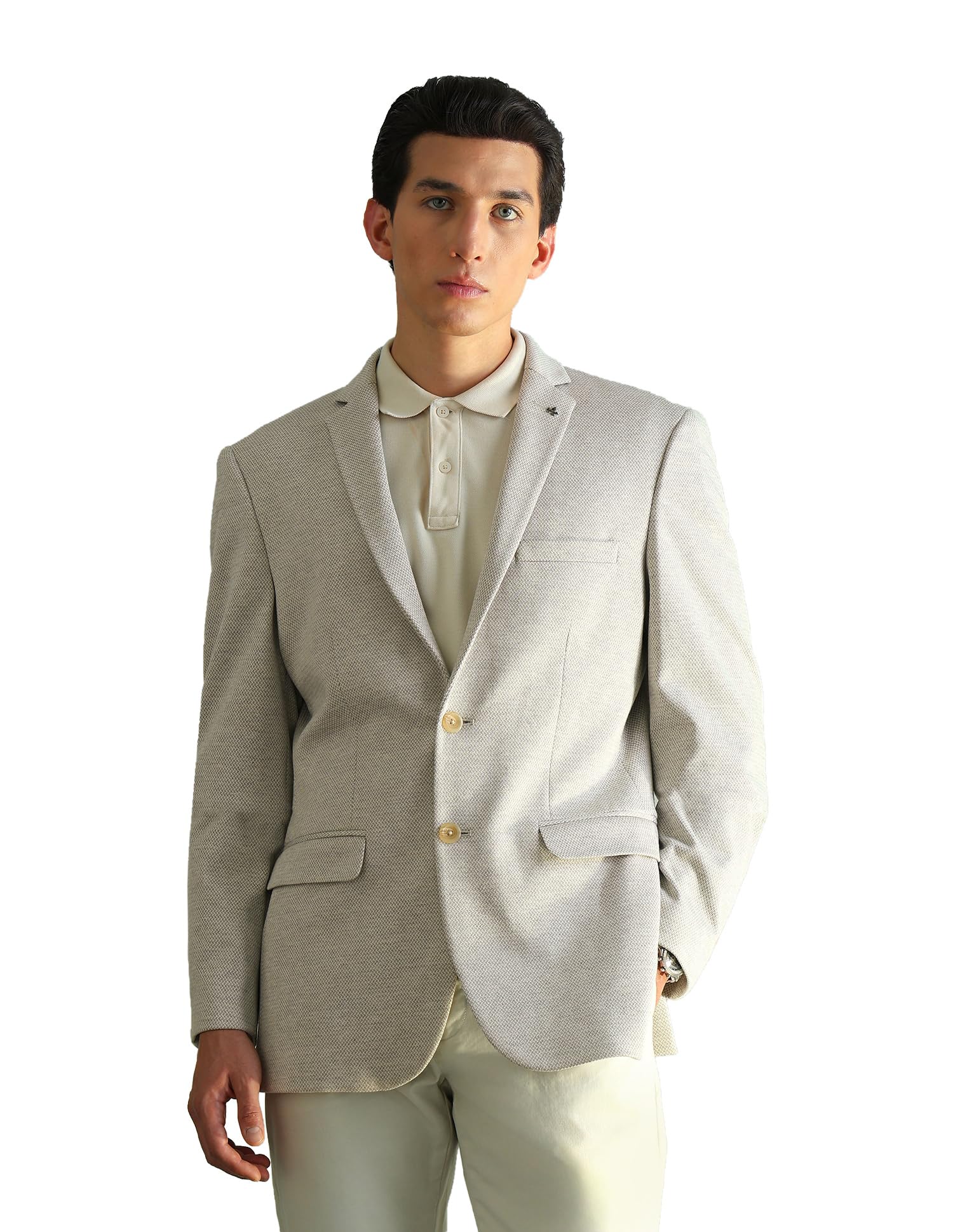 arrow Men's Slim Fit Smart Knit Blazer-picture-19