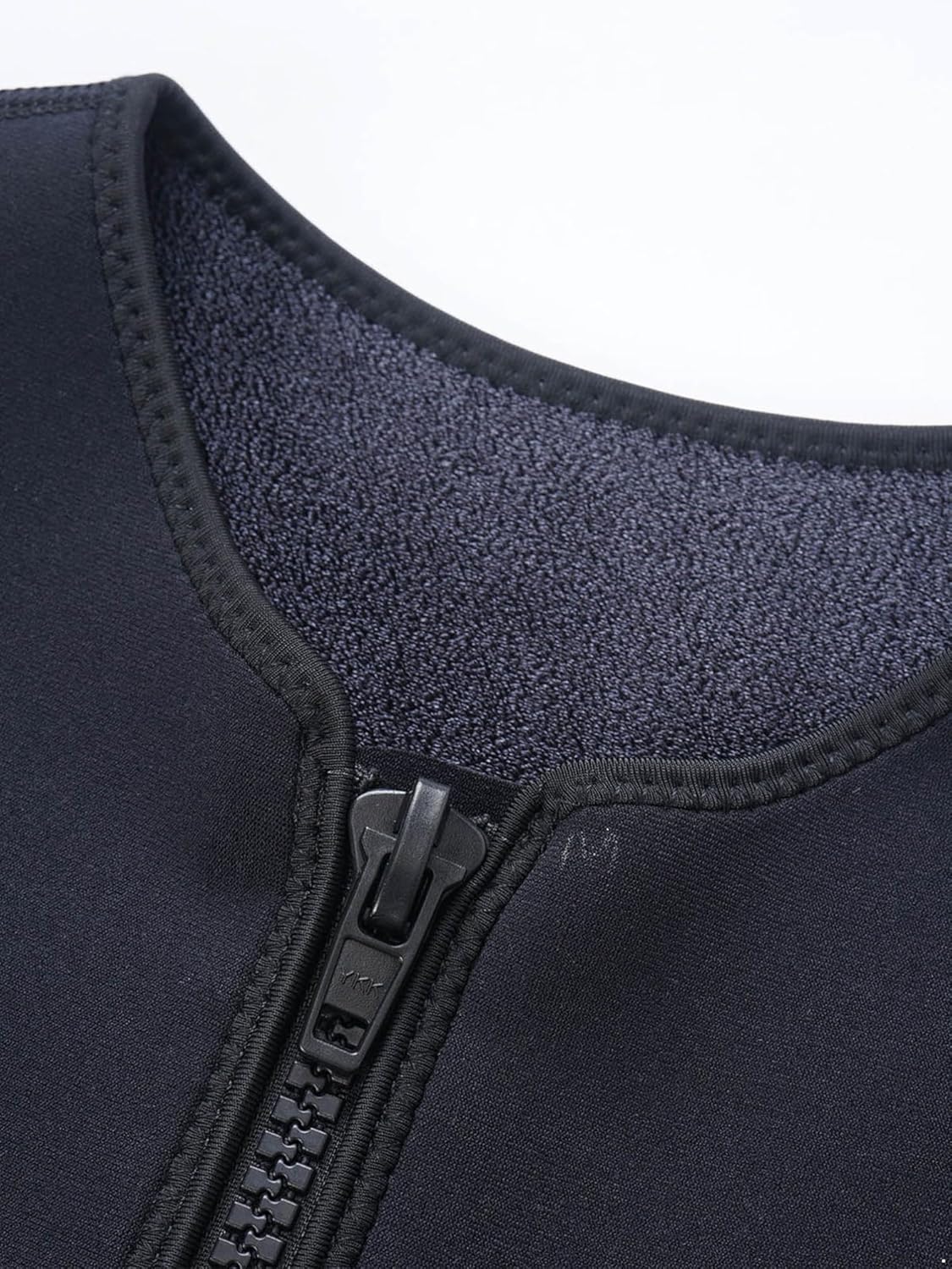 Women 3mm Premium Neoprene Wetsuit Sleeveless Top Front Zip Diving Vest for Snorkeling Scuba Black Large