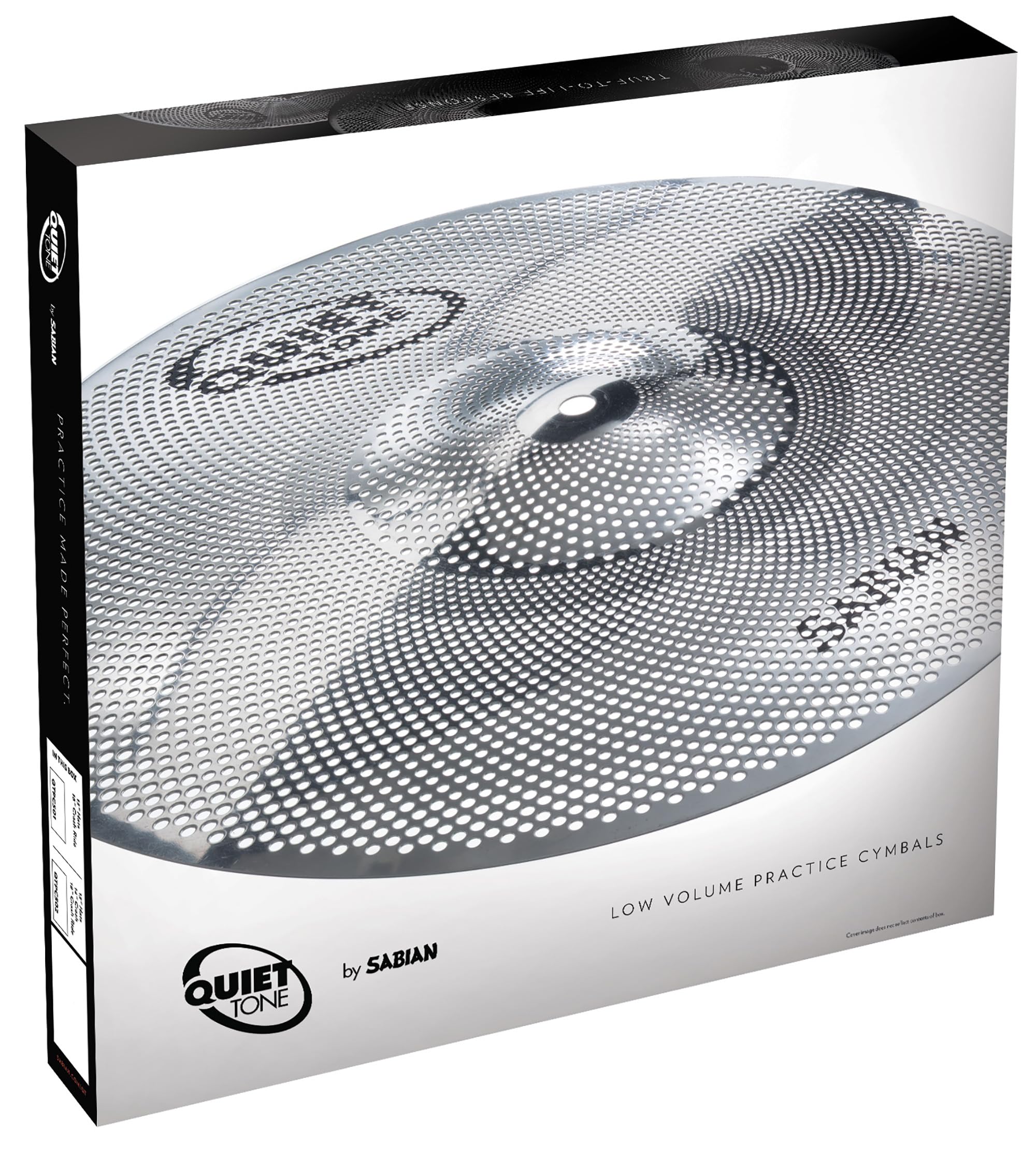 Sabian QTPC502 becken Pack de beckens Quiet Tone 13"-14"-18"
