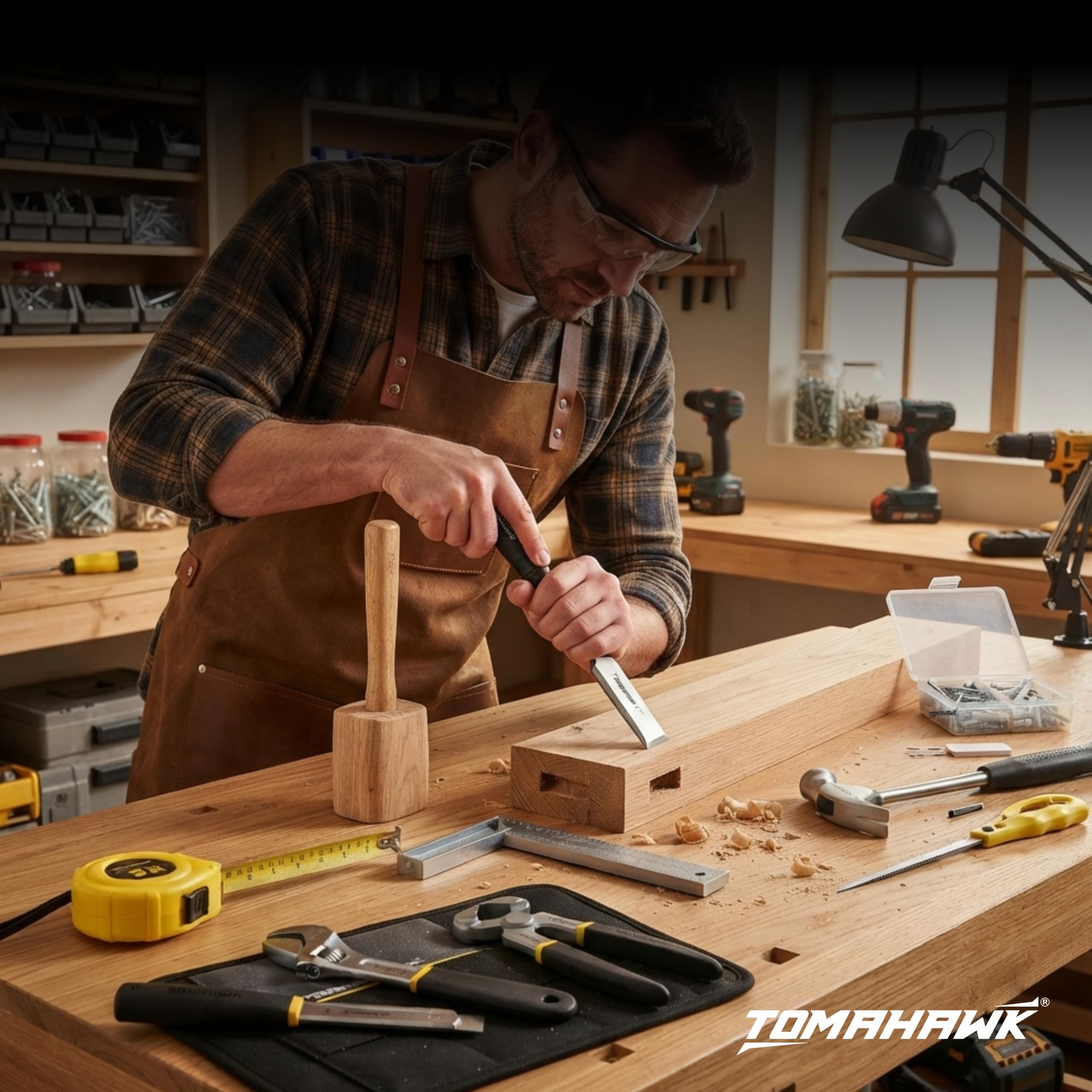 Tomahawk 61-Piece Carpenter Hand Tool Kit - FREE SHIPPING -4 Tomahawk 61-Piece Carpenter Hand Tool Kit - FREE SHIPPING -4