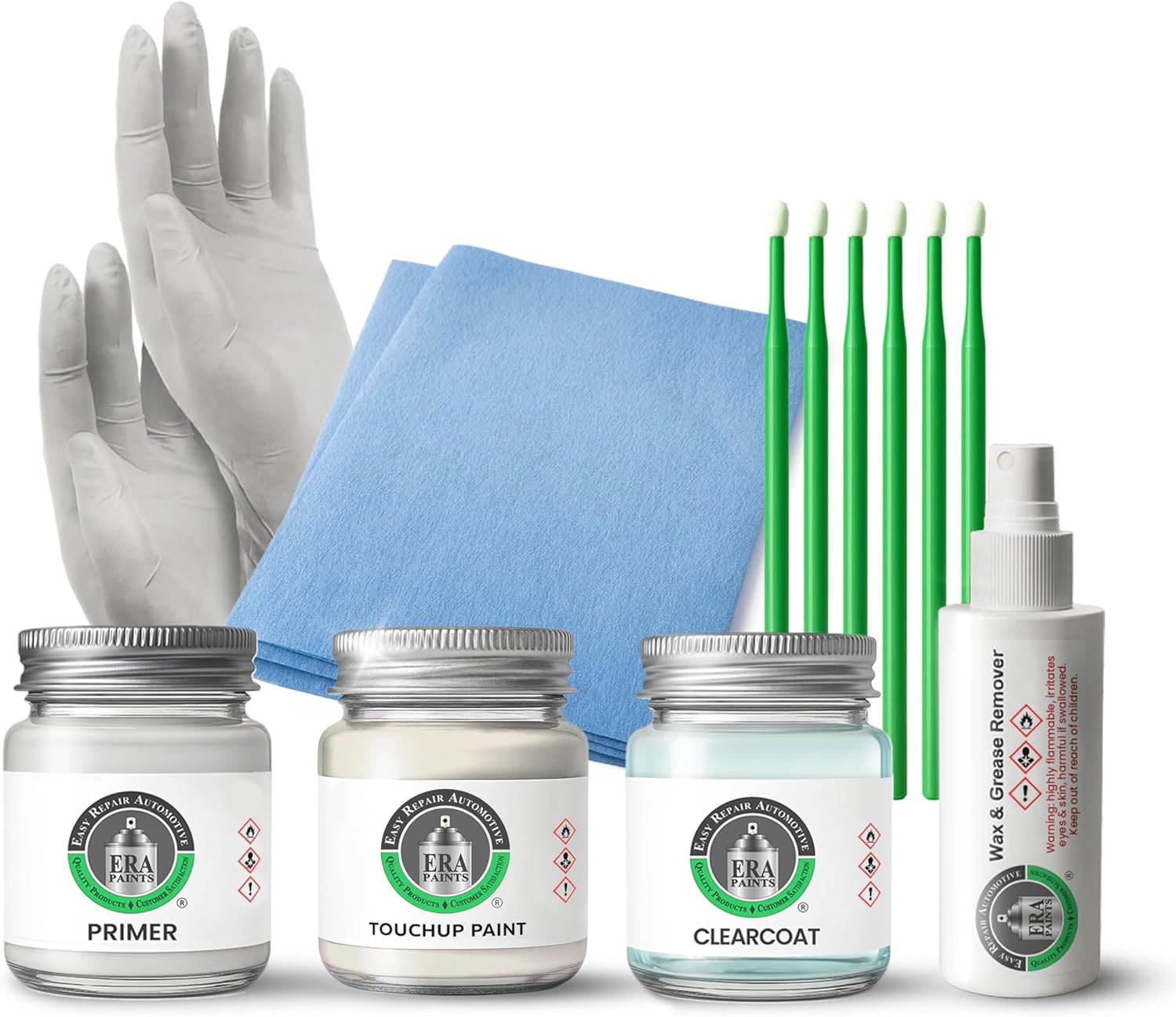 ERA Paints - WA8554 - White for CADILLAC Exact OEM Color Match Automotive Touch Up Paint for Cars - Scratch & Chip Repair for Metal & Plastic - Pro Kit - Made in USA