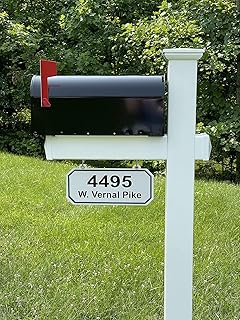 The Harrison Vinyl/PVC Mailbox Post - White (Includes Mailbox)