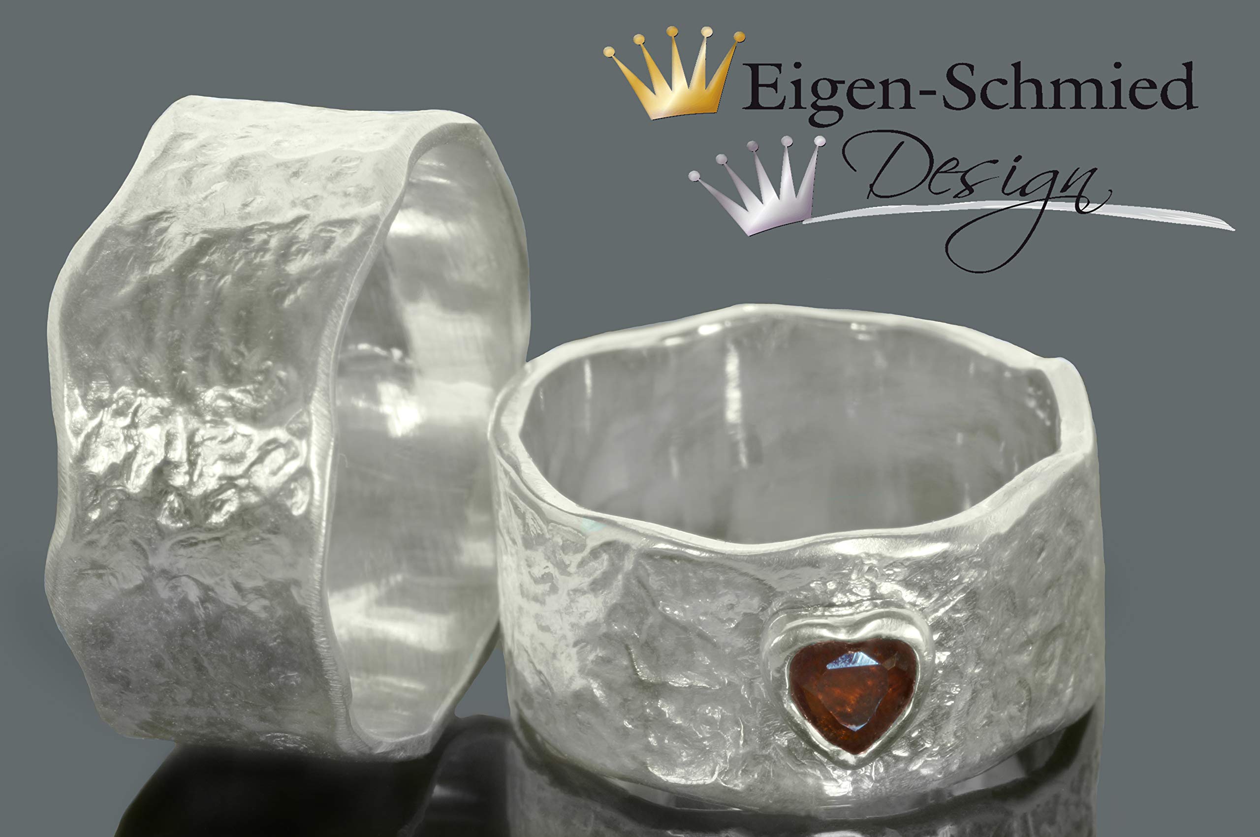 Goldschmiede Partnerringe handmade the two of us massiv 925 Sterling Silber, Silberringe, Eheringe, Trauringe, Freundschaftsringe, Valentinstag