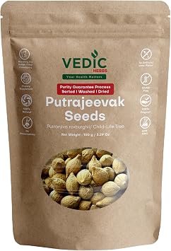 Vedic Herbs Putrajeevak Seeds, Natural Ayurvedic Supplement, 150g/5.29 oz, Gluten Free