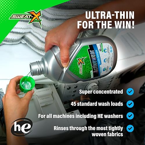 Miniatura 5 de Sweat X Original Activewear - Detergente para ropa sucia  Elimina los peores olores y las manchas más duras  Lavado deportivo de alto rendimiento