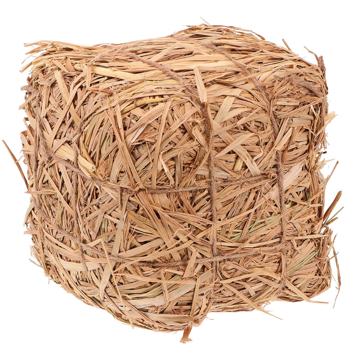 Uonlytech Meule de Foin Décorative Accessoire Artificiel en Naturelle pour Décoration de Jardin et Scène pour Déco Mariage et Photos en Extérieur
