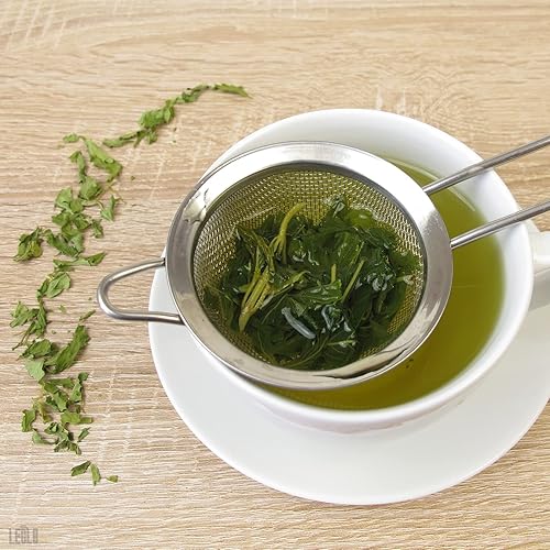 Miniatura 7 de Colador de malla para cóctel, 9 pulgadas con asa, acero inoxidable duradero y ligero, fácil de usar y limpiar, apto para lavavajillas, bueno como