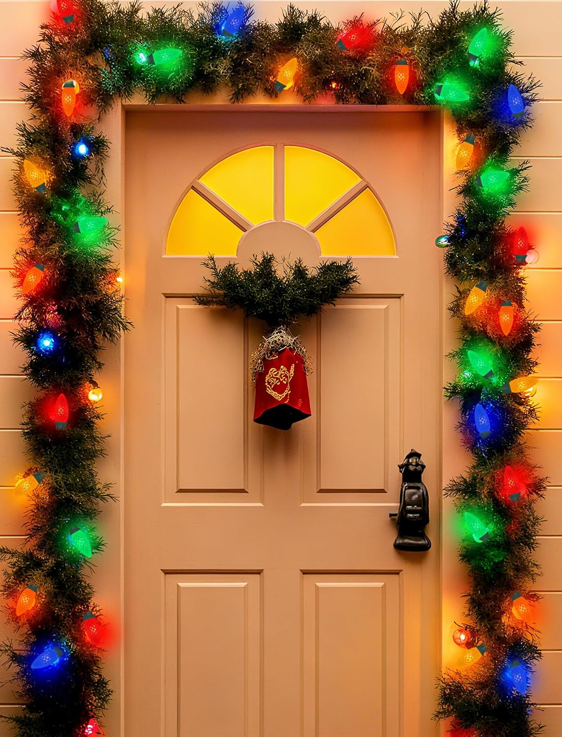 C9 LED Replacement Christmas Light Bulbs, Multicolor Shatterproof LED Bulbs Dimmable for Christmas String Lights, 0.6W Night Light Bulbs, E17 Intermediate Base Xmas Decoration Bulbs, 25 Pack