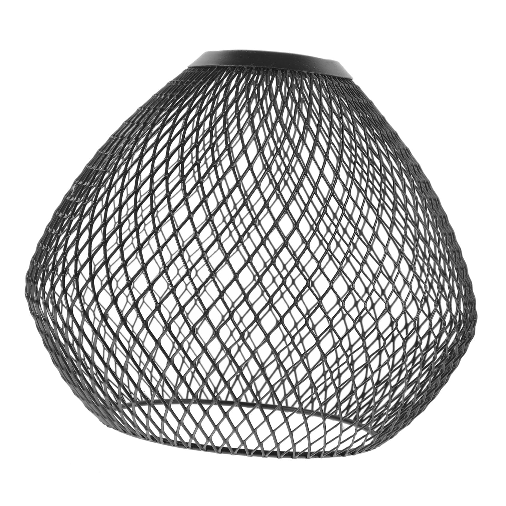 Pantalla colgante pequeña de jaula metálica vintage para decoración. 8