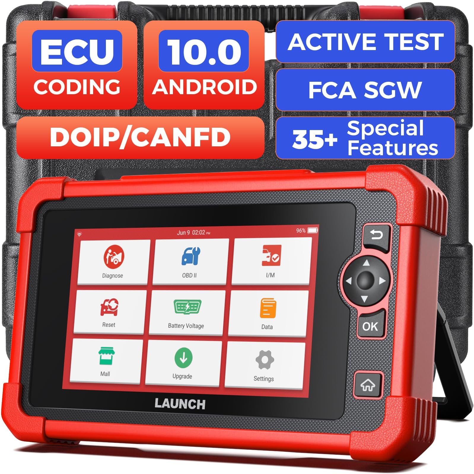 - LAUNCH X431 CRP919X OBD2 Scanner,ECU Coding Bidirectional Scan Tool,31+Reset,CAN FD/DoIP,FCA Autoauth, 100+ Brands OBD2 Scanner Diagnostic Tool,All Systems Diagnostic Scanner, IMMO Car Scanner