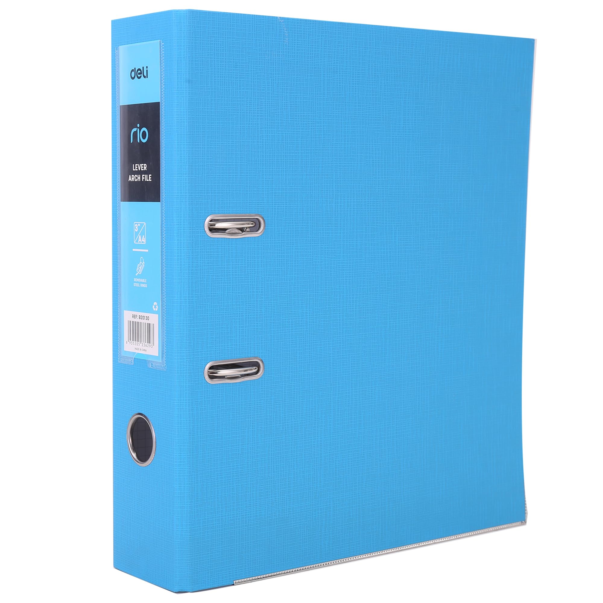 Deli EB20130 - Archivador de palanca (azul, 1 unidad)
