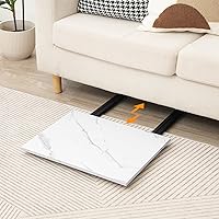 Vista 7 de HOOBRO Bandeja plegable para TV, mesa de aperitivos estable para espacios pequeños, mesa auxiliar portátil para sofá, fácil montaje